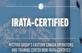 Mistras Group’s Eastern Canada Operations and Training Center now Irata-Certified